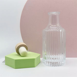 Récipient d'emballage alimentaire en verre vide de 150ml bouteilles en verre de thé au lait de jus avec bouchon en bois - Product Image 2