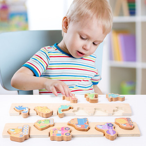 Giocattoli Montessori personalizzabili per bambini in legno a forma di frutta <span class=keywords><strong>gioco</strong></span> di corrispondenza per educazione precoce Puzzle a forma di <span class=keywords><strong>bambino</strong></span> - Product Image 2