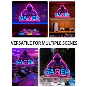 Lumière néon LED pour salle de jeux, salle d'e-sport, cybercafé, centre commercial de jeux, éclairage d'ambiance intérieur/extérieur, panneau suspendu, indicateur lumineux 5V - Product Image 3