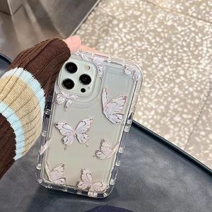 <span class=keywords><strong>Meilleur</strong></span> Prix Papillon Imprimer Absorption Des Chocs Anti-chute Pare-chocs TPU Housse de Téléphone Portable pour <span class=keywords><strong>Iphone</strong></span> Xs Max 11 12 <span class=keywords><strong>13</strong></span> 14 15 16 17 - Product Image 3