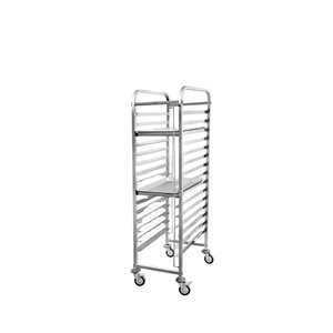 Carrito de Acero Inoxidable de 15 Niveles VICTORY KITCHEN VCT con 4 Ruedas Resistentes a la Corrosión para Catering Comercial y Uso en Exteriores - Product Image 5