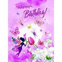 Cartão de aniversário, venda da fábrica engraçado feliz aniversário das crianças impressão requintada cartão de visita lenticular