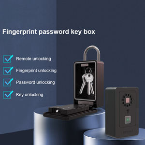 Coffre-fort biométrique intelligent <span class=keywords><strong>Master</strong></span> Mini mural à empreinte digitale pour acier inoxydable, avec contrôle numérique et télécommande, boîte de rangement de voyage à combinaison - Product Image 3