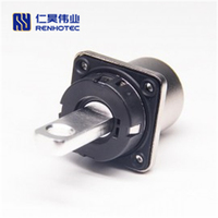 Connecteur de batterie HV à baïonnette haute puissance Hvil, verrouillage 1 broche, douille métallique 12 mm, sécurité électrique, unipolaire mâle/femelle