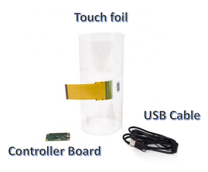Trong suốt độ nhạy cao <span class=keywords><strong>55</strong></span> inch 10 điểm cảm ứng Nano cảm ứng phim điện dung pcap cảm ứng lá - Product Image 3