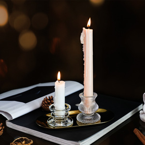 เชิง<span class=keywords><strong>เทียน</strong></span>แก้ววินเทจสำหรับตกแต่งบ้านเครื่องประดับน้ำมันหอมระเหยคริสต์มาสสร้างบรรยากาศโรแมนติกสำหรับงานแต่งงานงานเลี้ยงอาหารค่ำ - Product Image 1