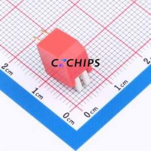 TE-02 DIP Switch Through hole Component (THT) Switch ( Number of Switch Sections: 2 )( Lead Spacing: 2.54mm ) - Product Image 2