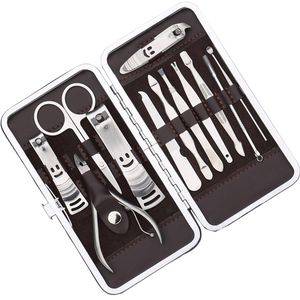 OEM Professional Manicure Set 12 Pieces Stainless Steel <b>Nail</b> Tools Hand Foot Facial Care Grooming Manicure Pedicure <b>Kit</b> - Product Image 5
