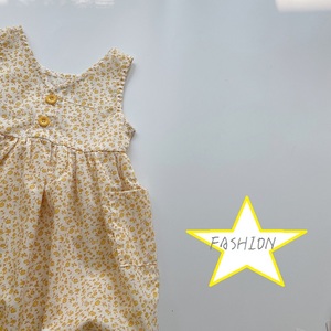 2022 estate nuovi bambini coreani gonna bambini fiore rotto senza maniche vestito da neonata - Product Image 6