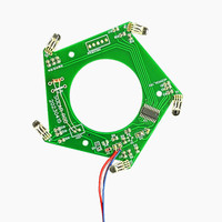Carte de circuit imprimé (PCB) de contrôleur de vitesse de moteur CC, assemblage PWB, masque de soudure vert double face FR-4, personnalisé OEM en gros