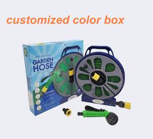 Carrete de manguera y manguera plana de jardín de tubo interior de PVC de 15 metros en caja de color personalizable de gran venta - Product Image 4