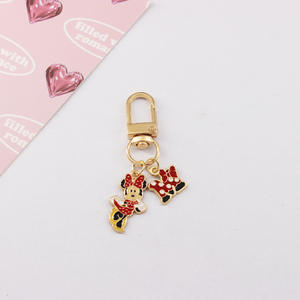 Llavero de Metal con Diseño de <span class=keywords><strong>Mickey</strong></span> y Minnie Mouse, con Estuche para <span class=keywords><strong>AirPods</strong></span>, Anillo para Llaves, Diseño de Dibujos Animados - Product Image 6