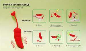 YPM Chili Vibrator Strong Power Juguetes sexuales de silicona Masturbación Punto G Rojo Verde Juguetes sexuales para mujeres - Product Image 4