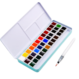 Keep Smiling Art Supplies Set Professional Watercolor <b>Paint</b> 36 Colors Quick Drying Not Easy to Fade Canvas Compatible/ 3mL - Product Image 1