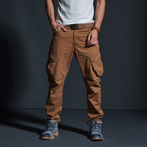 <span class=keywords><strong>Pantaloni</strong></span> Casual da <span class=keywords><strong>uomo</strong></span> alla moda estivi Slim Fit a vita media, <span class=keywords><strong>pantaloni</strong></span> Cargo tattici con tute mimetiche sottili - Product Image 2