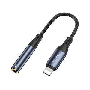 Yesido YAU37 Cable Adaptador de audio IP a convertidor de 3,5mm Todo adaptador compatible para IP