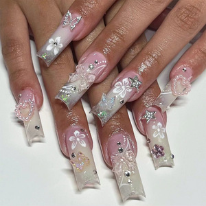 <span class=keywords><strong>Uñas</strong></span> Acrílicas de Diseño, <span class=keywords><strong>Uñas</strong></span> Postizas, <span class=keywords><strong>Hermosas</strong></span> <span class=keywords><strong>Uñas</strong></span> Artificiales con Pegamento, Venta al Por Mayor, Nueva Llegada - Product Image 6