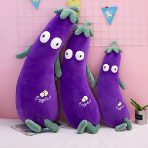 Eggplant-shaped Plush <b>Pillow</b> with PP Cotton Filling Cute Stuffed <b>Animal</b> Long <b>Pillow</b> for Bed Unisex Doll Gift for Parties - Product Image 3