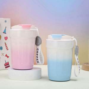 แก้วกาแฟอะลูมิเนียมเปลี่ยนสีได้ รุ่นใหม่ เก็บความร้อนได้ 6-12 ชั่วโมง ใช้กับไมโครเวฟได้ ป้องกันการลื่น เหมาะสำหรับเป็นของขวัญสำหรับธุรกิจและสำนักงาน - Product Image 3