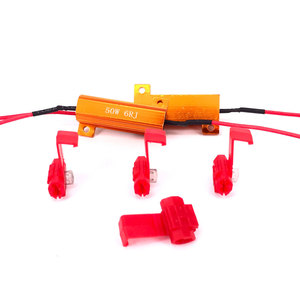 Tùy biến <span class=keywords><strong>LED</strong></span> tải điện trở Nhà máy cung cấp 12V 50 Wát 6ohm cho sửa chữa <span class=keywords><strong>LED</strong></span> bóng đèn mã lỗi Hyper Flash lần lượt tín hiệu blinker - Product Image 1