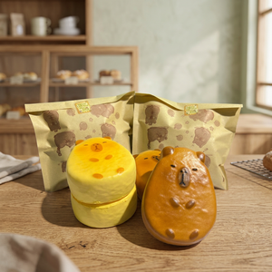 NOUVEAU Jouet Squishy en PU Capybara Gâteau Viral Instagram, Anti-stress Thème Alimentaire, pour Enfants et Adultes, Unisexe, Améliore l'Humeur, Thérapeutique - Product Image 3