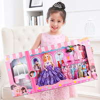 Faible MOQ 73cm Poupées Princesse en Plastique avec Robes pour Filles, Grand Set de Poupées Famille