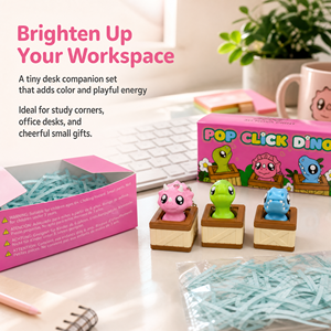 Set di 3 Giocattoli Antistress a Forma di Dinosauro Pop-Up, Giochi Sensoriali per Bambini e Adulti - Product Image 5