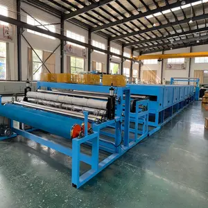 Automatic Needle plate stretching non slip non woven fabric dot coating machine for carpet making
