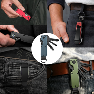 Cartera para Llaves Antirrobo de Fibra de Carbono con Bloqueo de Señal RFID para Tarjetero de Aluminio y Organizador de Llaves - Product Image 6