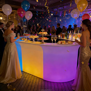 Barra Iluminada LED Portátil con Control Remoto, Cambio de <span class=keywords><strong>Colores</strong></span> RGB, para Eventos al Aire Libre, Fiestas, Clubes, Muebles LED, Barra de Playa - Product Image 4