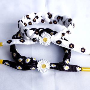 Daisy Woven <b>Bracelet</b> Floral Pattern Unisex Jewelry Gift for Students and <b>Couples</b> - Product Image 1