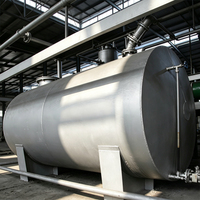Système de condenseur de moteur automatique pour usine de pyrolyse de pneus usagés, échangeur de chaleur à refroidissement par eau, option en acier au carbone ou en acier inoxydable
