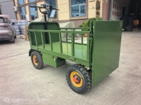 Chariot électrique industriel avec plateau arrière, moteur 1000W, capacité de charge 1000kg, pour ferme, verger et atelier