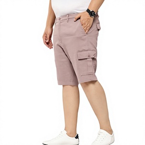 Shorts cargo pour hommes sur mesure OEM, tissés, anti-plis, taille haute, longueur genou, couleur unie, vente en gros - Product Image 5