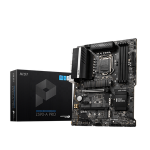 Carte mère ATX d'occasion Z590-A PRO, 128 Go de mémoire DDR4, prise en charge des processeurs Core de 11e/10e génération pour ordinateur de bureau, socket LGA 1200 - Product Image 1