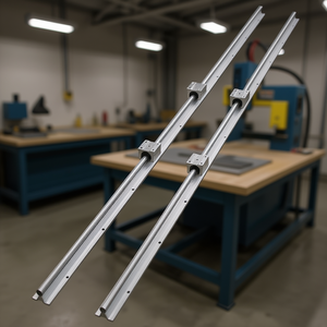 Kit de rail de guidage linéaire SBR16 1500 mm avec 4 blocs coulissants pour projets de bricolage de routeurs CNC - Product Image 2