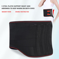 Ceinture de Soutien Lombaire Réglable en Acier, Respirante, à Compression, avec Bandes Métalliques Flexibles pour Soulager la Douleur Dorsale