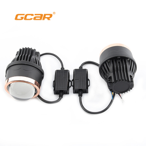 GCAR M630 Phare antibrouillard projecteur <span class=keywords><strong>bi</strong></span>-LED tricolore 3 pouces à double réflecteur 55W étanche IP67 Remplacement automobile universel - Product Image 5