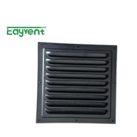 Grille d'admission d'air extérieure en alliage d'aluminium avec moustiquaire anti-oiseaux, grille de ventilation murale extérieure résistante aux intempéries, couvercle de ventilateur d'extraction HVAC