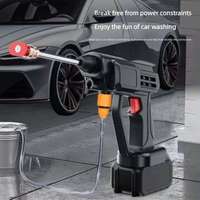 Pistolet à eau haute pression sans fil 7MPa pour lavage de voiture, auto-amorçant, en plastique, avec batterie lithium 8000mAh, outil de nettoyage domestique
