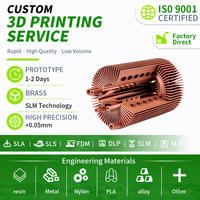 Service d'impression 3D SLM OEM/ODM Prototypage rapide Métaux précieux finis, y compris cuivre, acier inoxydable, bronze ISO 9001
