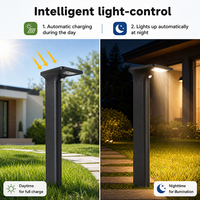 Lámpara Solar LED para Jardín, Exterior, Impermeable IP65, 5W, Panel Solar Monocristalino, Temperatura de Color 3000/6500K, Iluminación Nocturna Continua, Precio Bajo
