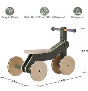 Vélo <span class=keywords><strong>tricycle</strong></span> d'équilibre à 4 roues pour enfants de 2 ans apprenant à faire du vélo - Product Image 3