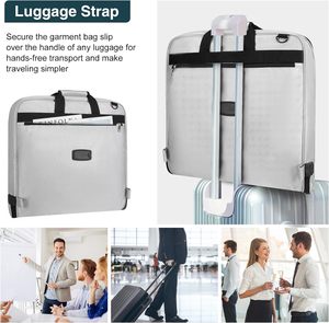 Free Sample New Custom Protector Zipper Eco Friendly Reusable Luxury Nylon Shopping <b>Garment</b> <b>Cover</b> for Jacket Coat Dress Suit - Product Image 3