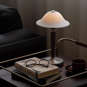 Retro Rechargeable <b>Desk</b> Lamp Touch Control Battery Powered For Living Room Bedroom Study Ambient Lighting - Product Image 1