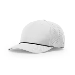 도매 5 패널 방수 일반 빈 레이저 컷 구멍 천공 사용자 정의 로프 야구 모자 모자