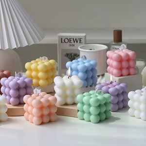 Bougie d'aromathérapie sans fumée en forme de cube coloré, vente en gros, très demandée - Product Image 2