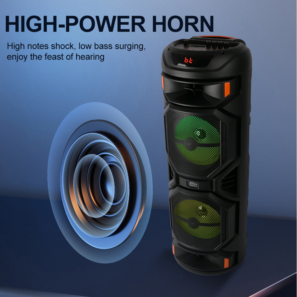 SING-E ZQS8221 8-Inch Wireless Professional Audio Subwoofer Party