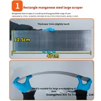 Lame en acier inoxydable de qualité industrielle Atomiseur de mastic pour voiture Couteau à gratter Feuille de fer Planche à mastic Lame de lissage pour peinture en aérosol