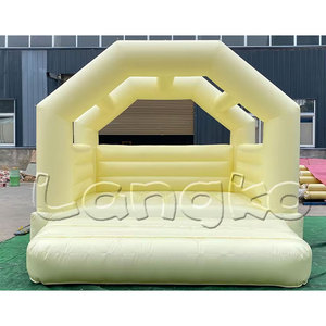 Château gonflable en pastel personnalisé pour enfants et adultes - Product Image 1